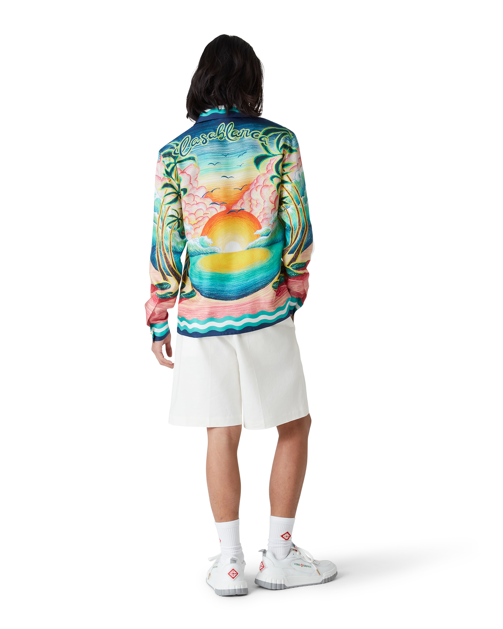 Danse De La Mer Long Sleeve Silk Shirt