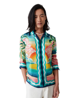 Danse De La Mer Long Sleeve Silk Shirt | Casablanca Paris Danse De La Mer Long Sleeve Silk Shirt | Casablanca Paris