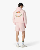 Pink Laduree x Casablanca Embroidered Hooded Sweatshirt