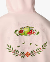 Pink Laduree x Casablanca Embroidered Hooded Sweatshirt