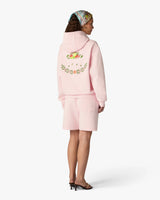 Pink Laduree x Casablanca Embroidered Hooded Sweatshirt