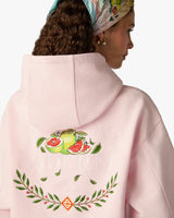 Pink Laduree x Casablanca Embroidered Hooded Sweatshirt