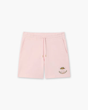Pink Laduree x Casablanca Embroidered Shorts