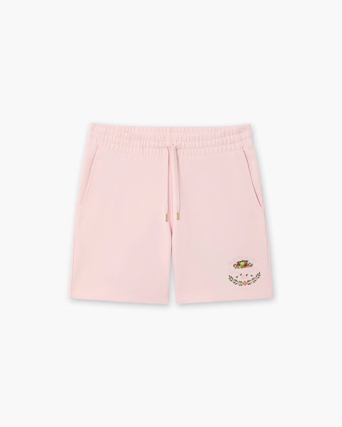 Pink Laduree x Casablanca Embroidered Shorts
