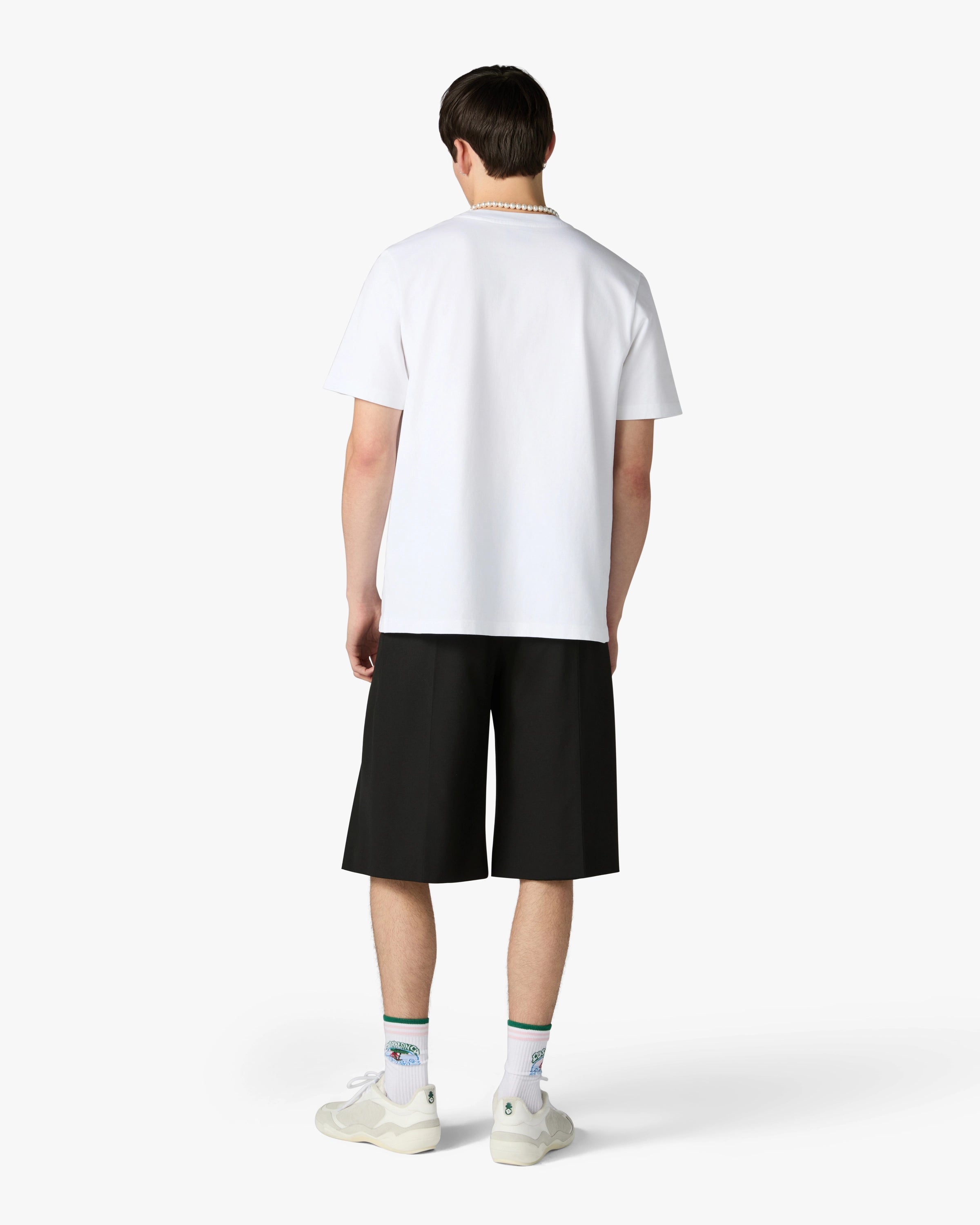 White Laduree x Casablanca Short Sleeve T-Shirt
