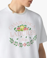 White Laduree x Casablanca Short Sleeve T-Shirt