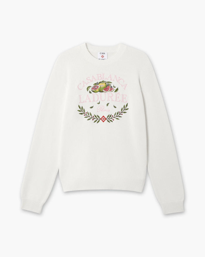 Cream Laduree x Casablanca Crew Neck Jumper