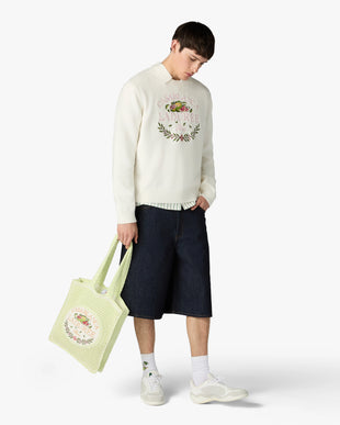 Cream Laduree x Casablanca Crew Neck Jumper