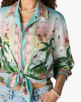 Multicolour Laduree x Casablanca Long Sleeve Silk Shirt