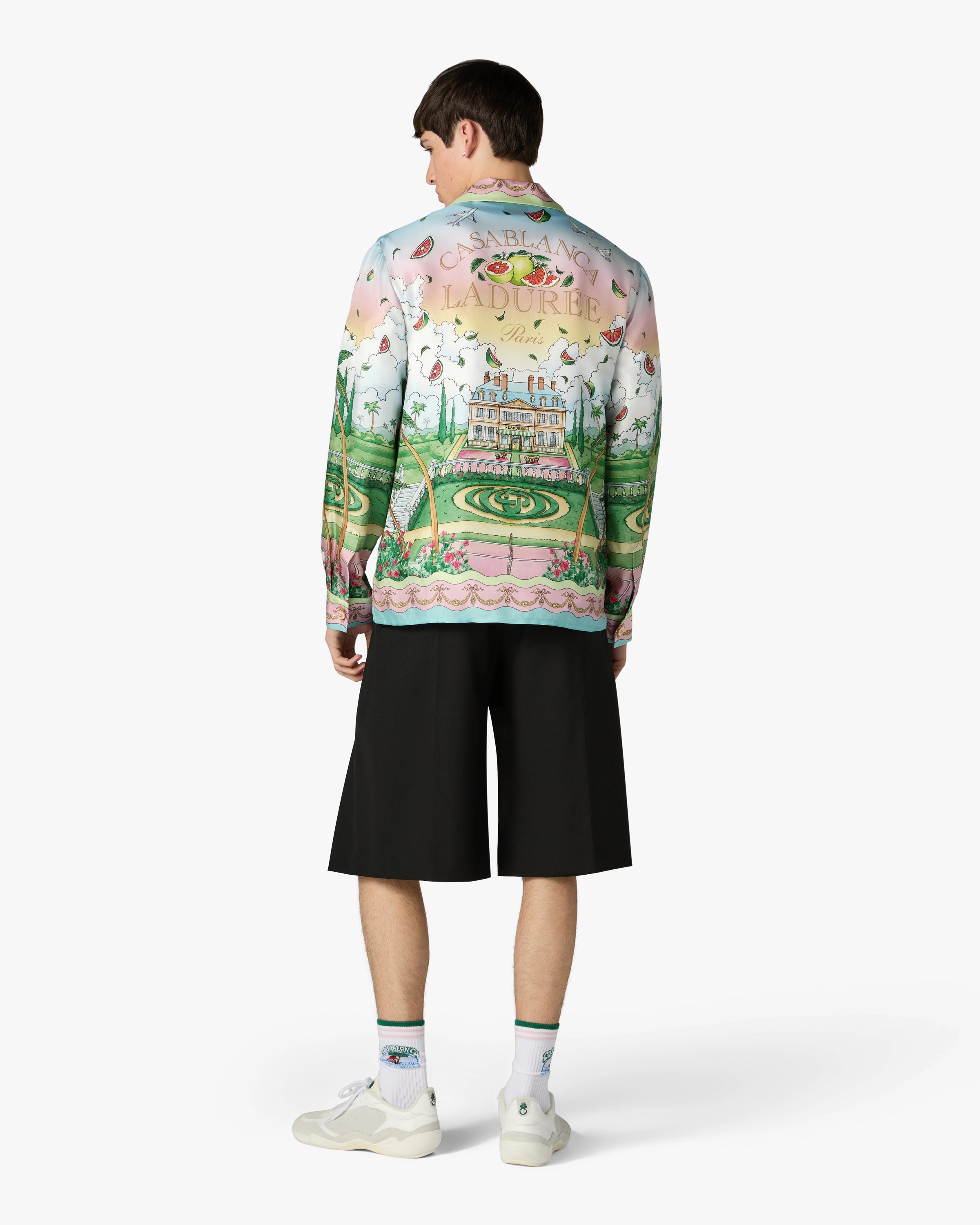 Multicolour Laduree x Casablanca Long Sleeve Silk Shirt