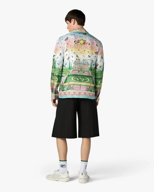 Multicolour Laduree x Casablanca Long Sleeve Silk Shirt