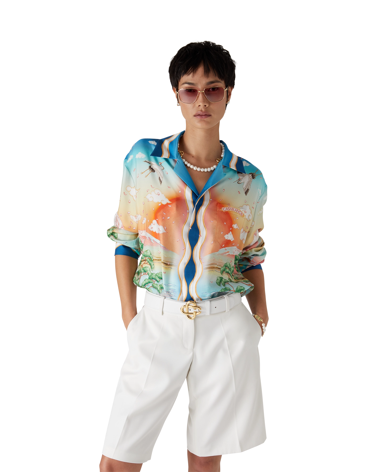 Tennis Club Silk Long Sleeve Shirt