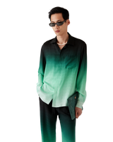 Gradient Ping Pong Jacquard Long Sleeve Silk Shirt – Casablanca Gradient Ping Pong Jacquard Long Sleeve Silk Shirt – Casablanca