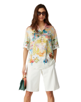 The Road To Knowledge Short Sleeve Silk Shirt | Casablanca Paris The Road To Knowledge Short Sleeve Silk Shirt | Casablanca Paris