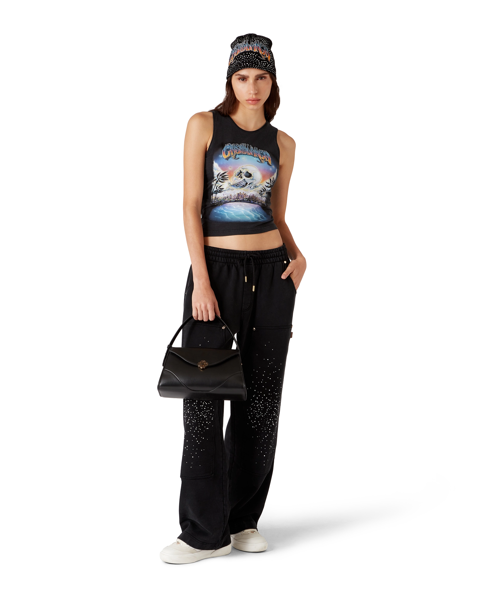 La Prémonition Crystal Embellished Sweatpants
