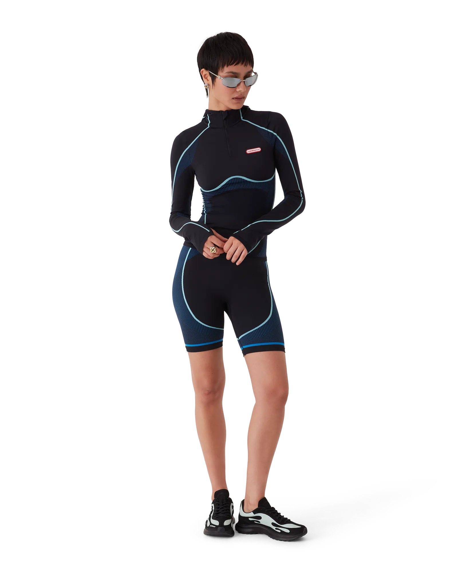 Seamless Hooded Long Sleeve Top