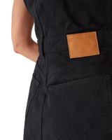 Denim Monogram Zip Dress