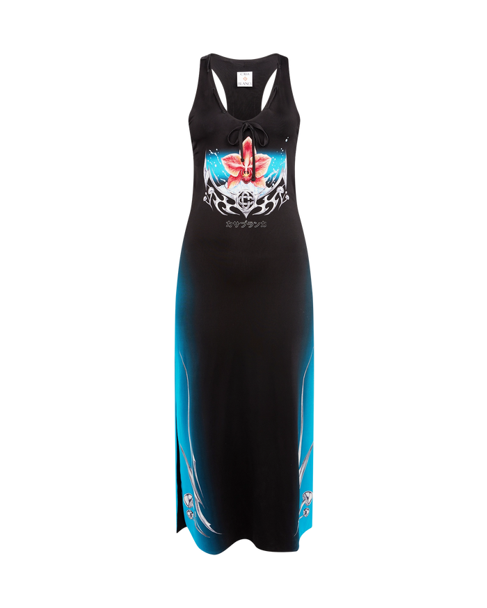 Casablanca Slinky Jersey Blades Dress - Black S Casablanca Slinky Jersey Blades Dress - Black S