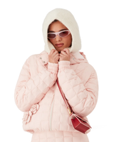 Nylon Quilted Hooded Jacket