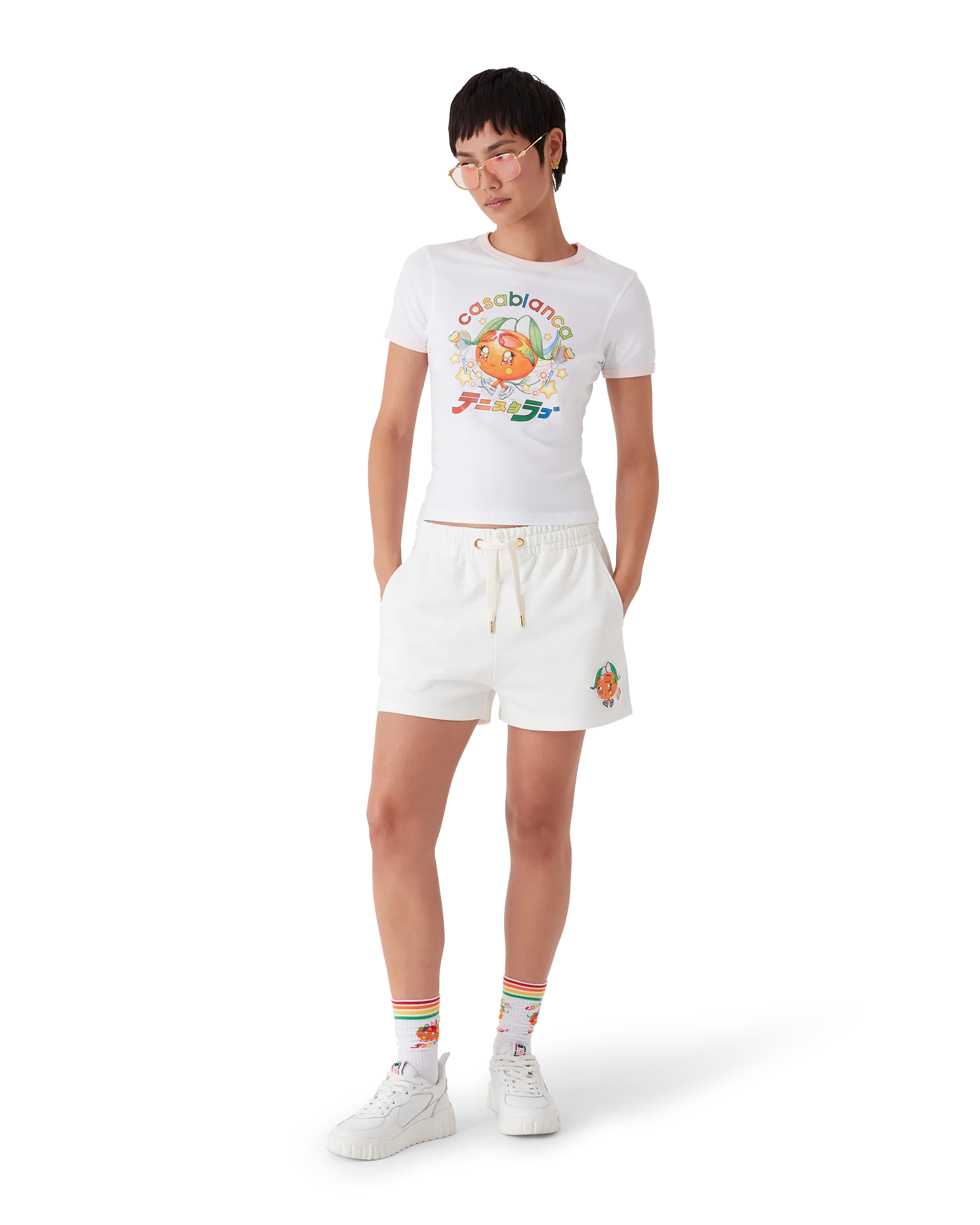 Orange Mascot Sweatshorts