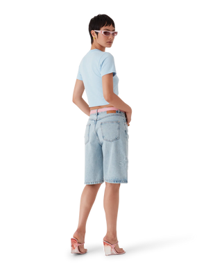 Blades Cropped Short Sleeve T-Shirt