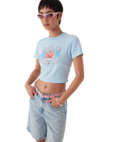 Blades Cropped Short Sleeve T-Shirt