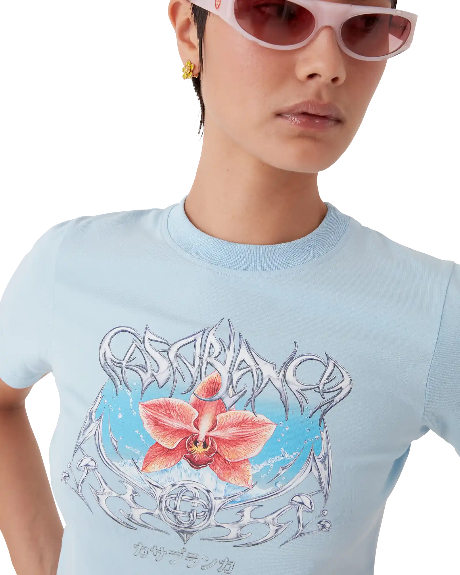 Blades Cropped Short Sleeve T-Shirt