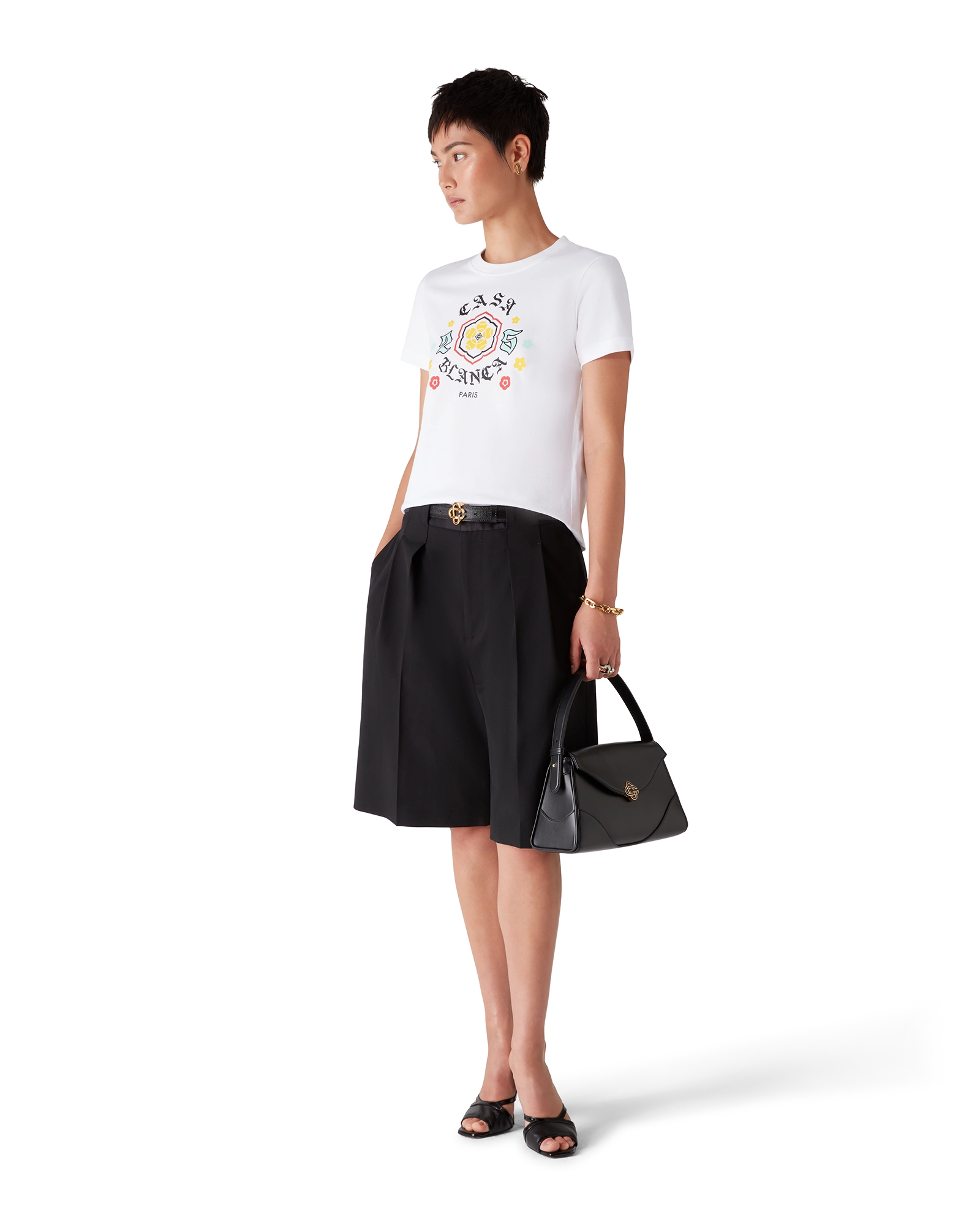 Emblem Fitted Short Sleeve T-Shirt