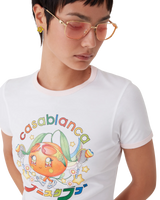 Orange Mascot Ringer Short Sleeve T-Shirt