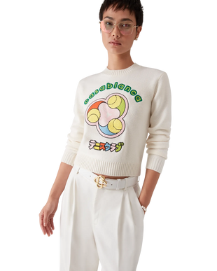 Tennis Ball Merino Knit Crew Neck