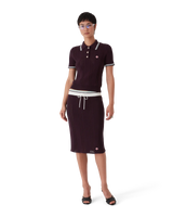 Cotton Knit Midi Skirt