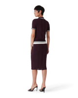 Cotton Knit Midi Skirt