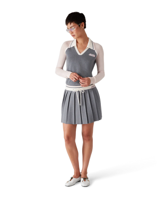 Merino Knit Tennis Skirt