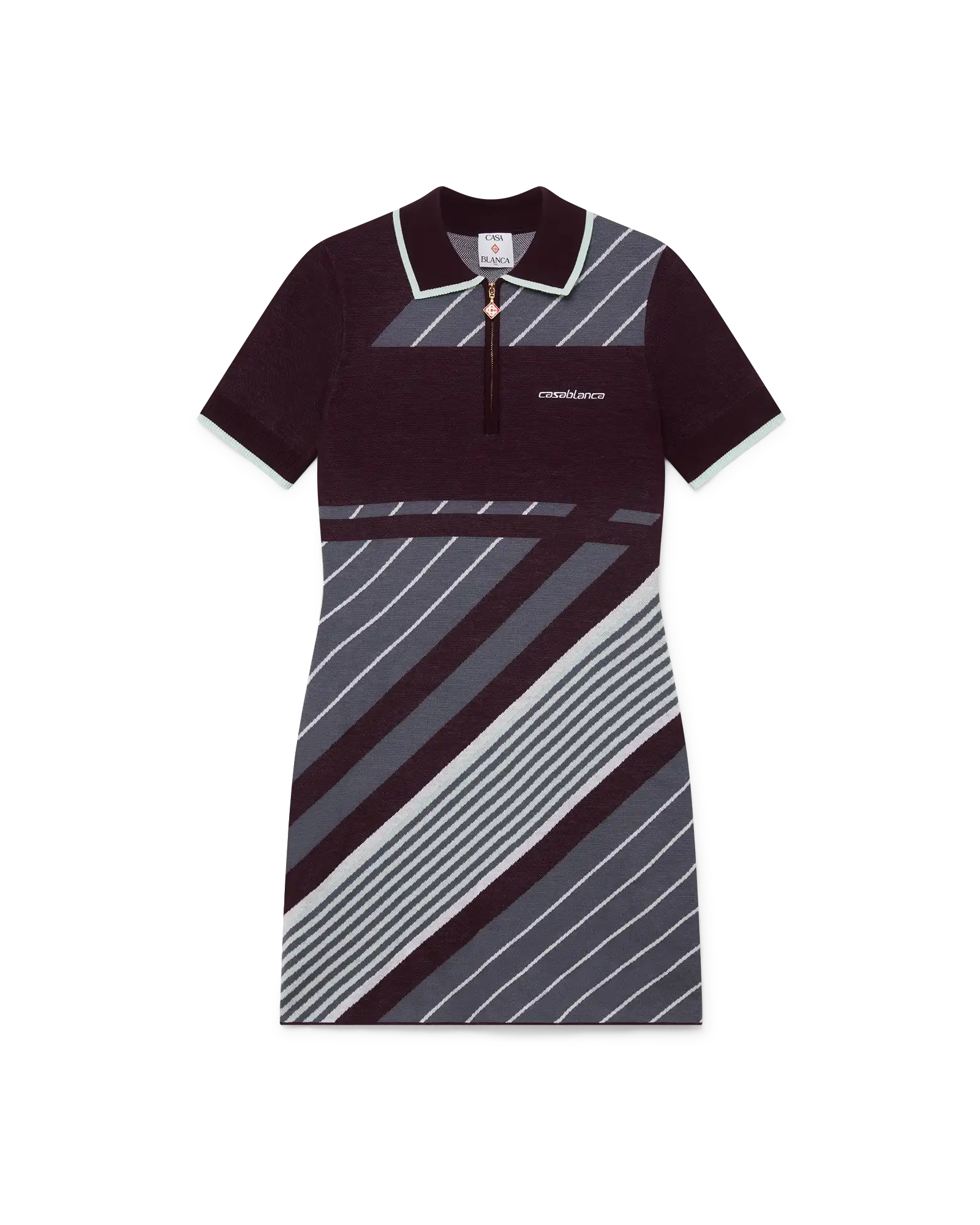 Robe polo en mérinos Diagonal Tennis