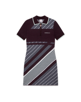 Diagonal Tennis Merino Polo Dress