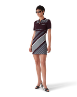 Diagonal Tennis Merino Polo Dress