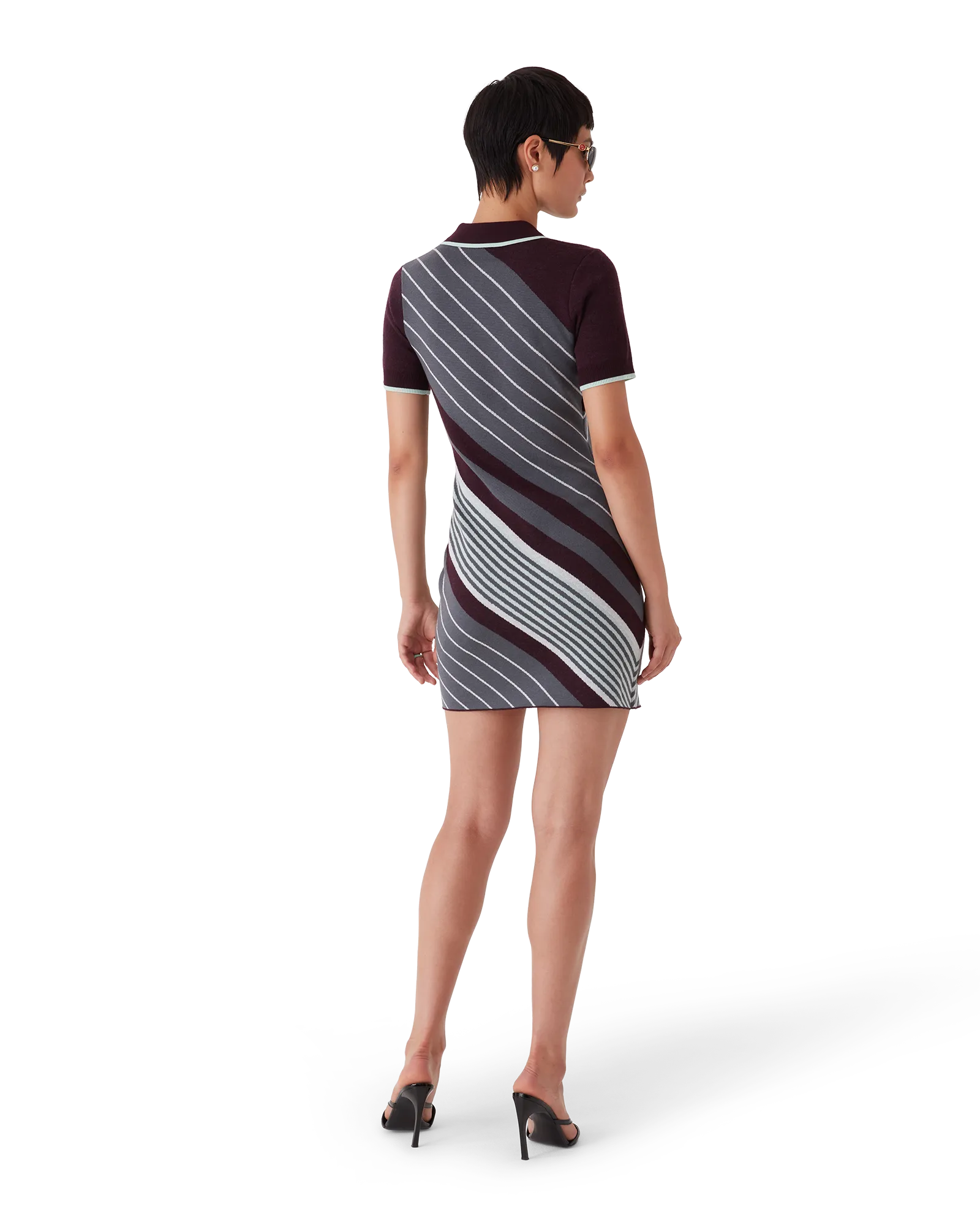 Robe polo en mérinos Diagonal Tennis