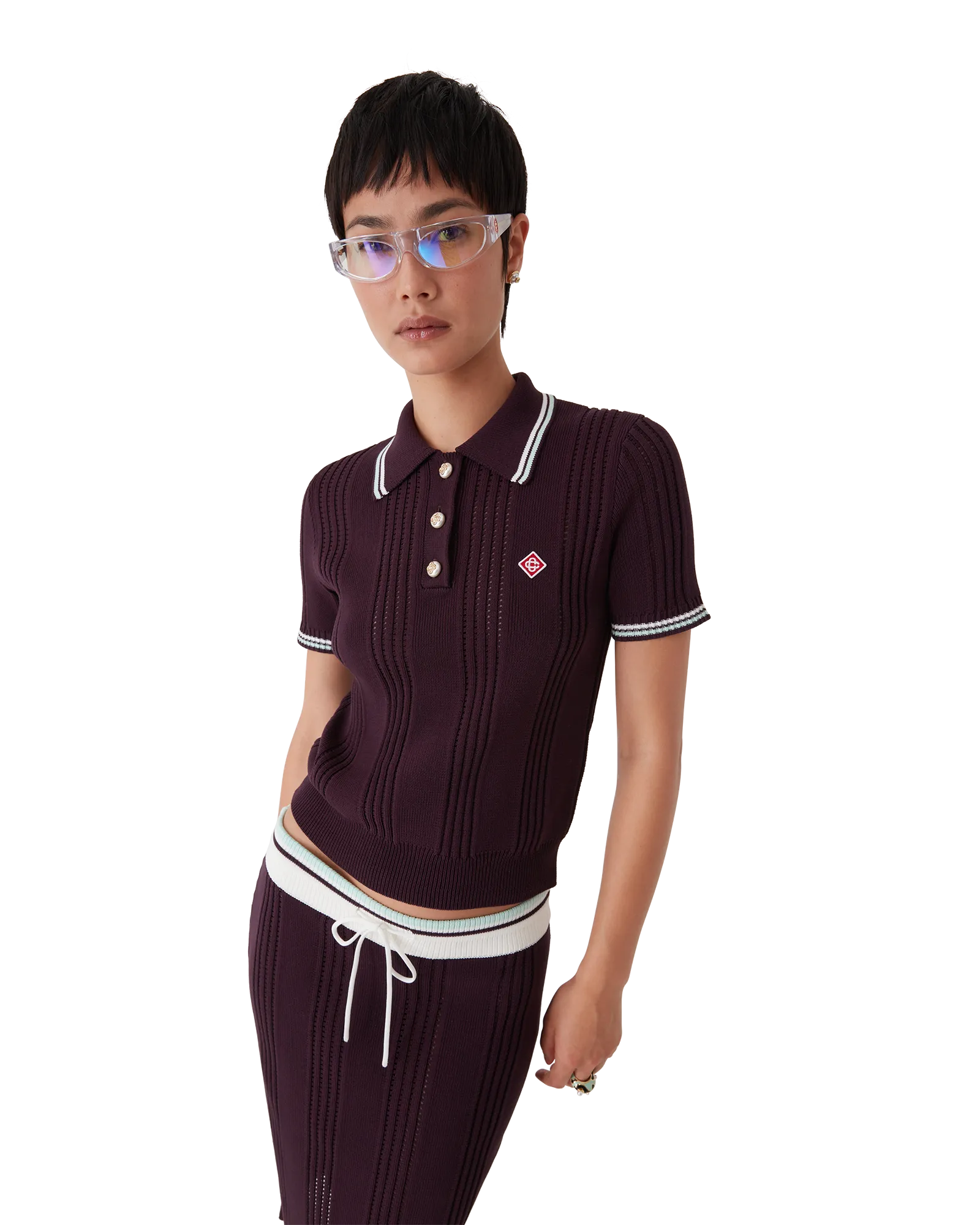 Cotton Knit Short Sleeve Polo