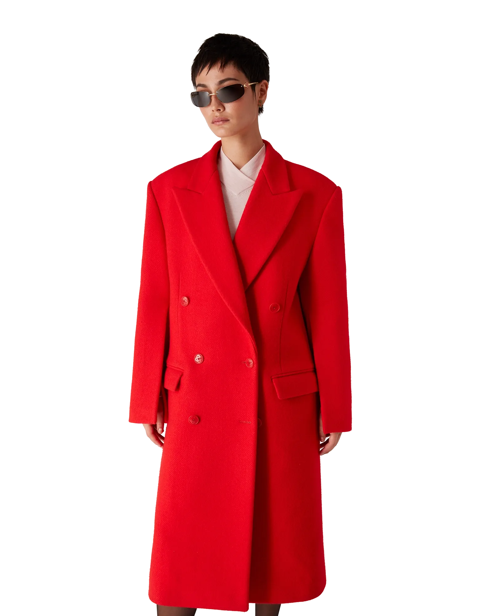 Boiled Wool Overcoat