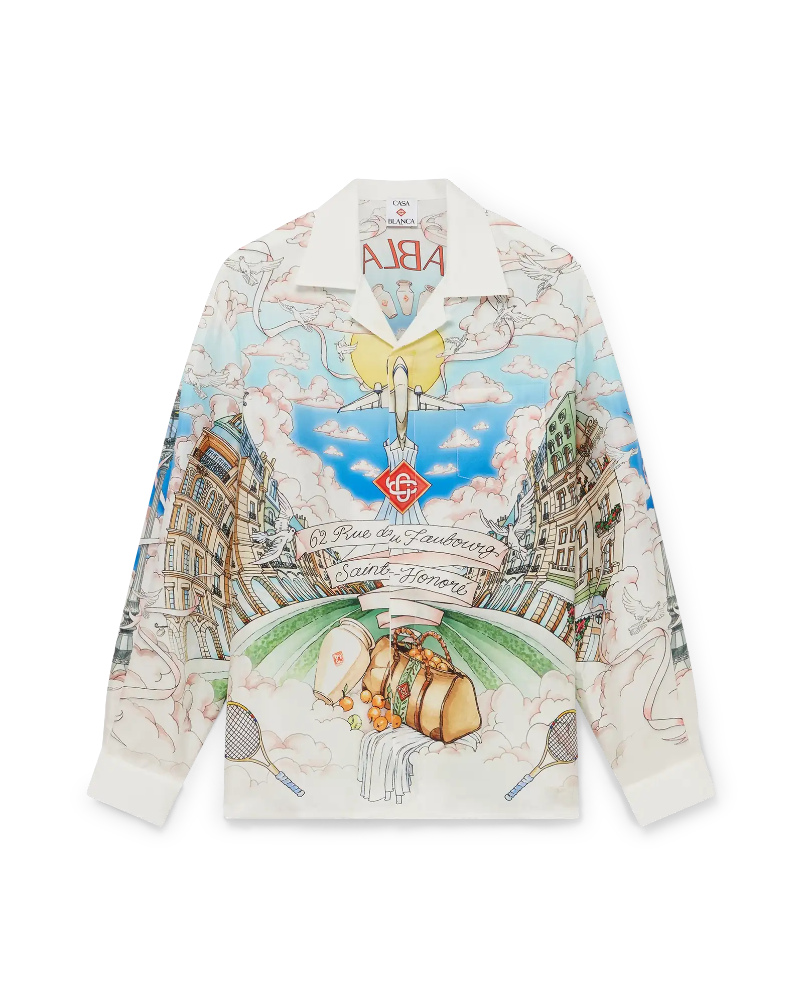 Paris Store Classic Long Sleeve Silk Shirt