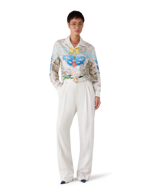 Paris Store Classic Long Sleeve Silk Shirt