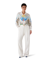 Chemise en soie à manches longues classique Paris Store