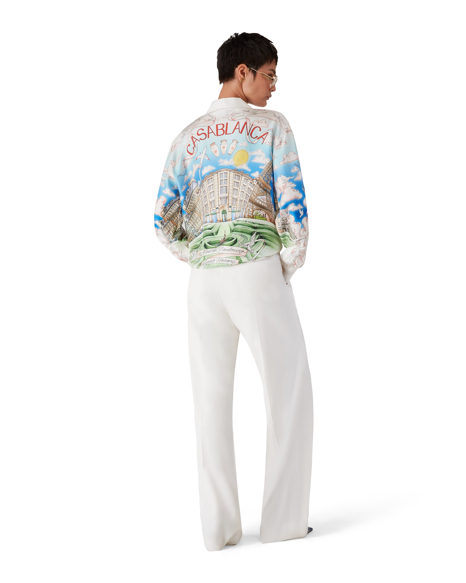 Paris Store Classic Long Sleeve Silk Shirt