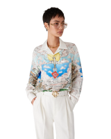 Chemise en soie à manches longues classique Paris Store