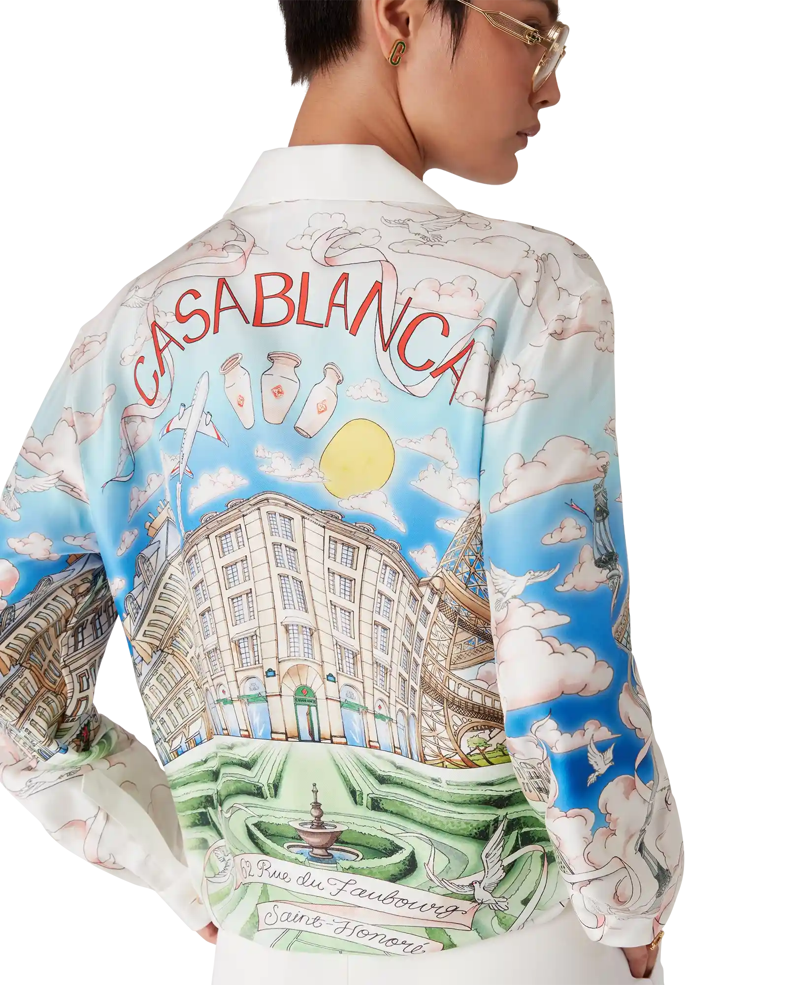 Paris Store Classic Long Sleeve Silk Shirt