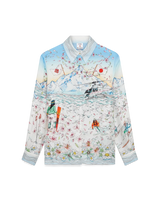 L'Hiver Fleuri Long Sleeve Silk Twill Shirt