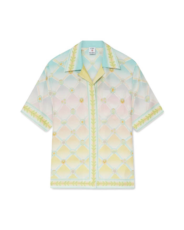 Candy Icons Short Sleeve Silk Twill Shirt