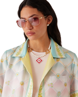 Candy Icons Short Sleeve Silk Twill Shirt