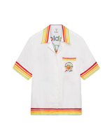 Orange Mascot Short Sleeve Silk Twill Shirt