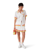 Orange Mascot Short Sleeve Silk Twill Shirt